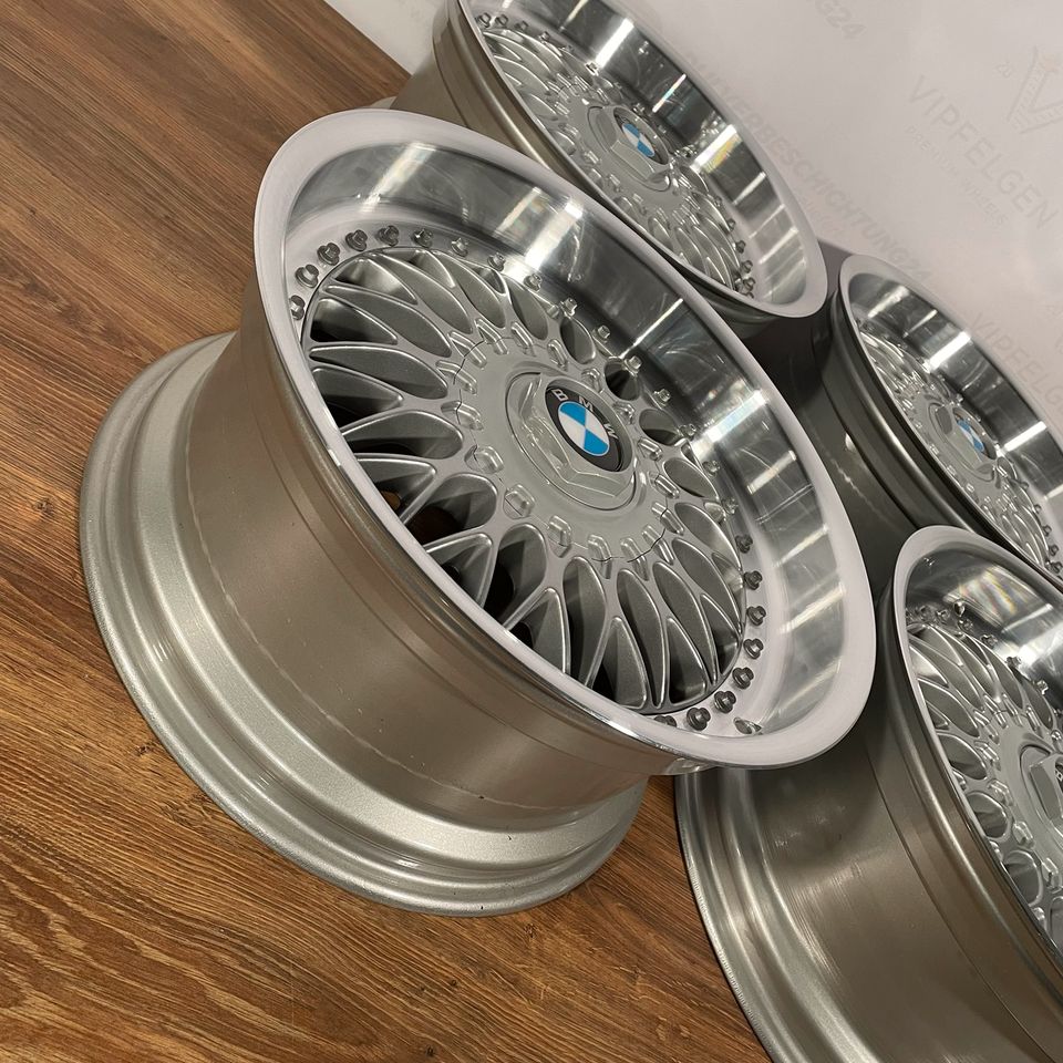 Originale 17 Zoll BMW 5er E34 E39 Styling 5 BBS RC090 Kompletträder mit Hankook Bereifung und Radnabendeckel