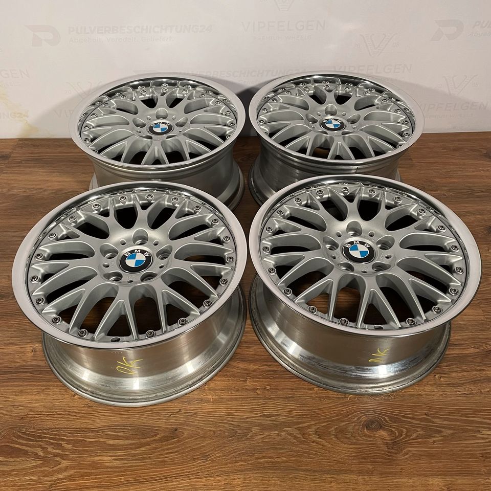 Originale 17 Zoll BMW Z3 E36 Styling 42 BBS RS 723 724 Alufelgen Felgen Leichtmetallfelgen Felgenstern gold Felgenbett glanzgedreht mit schwarzen Schrauben (weitere Farben möglich)