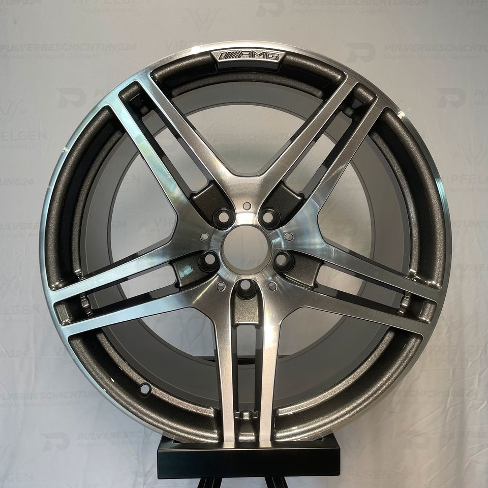 Originale 19/20 Zoll Mercedes SLS C197 R197 Alufelgen Felgen Leichtmetallfelgen anthrazit mit glanzgedrehter Front (weitere Farben möglich) 