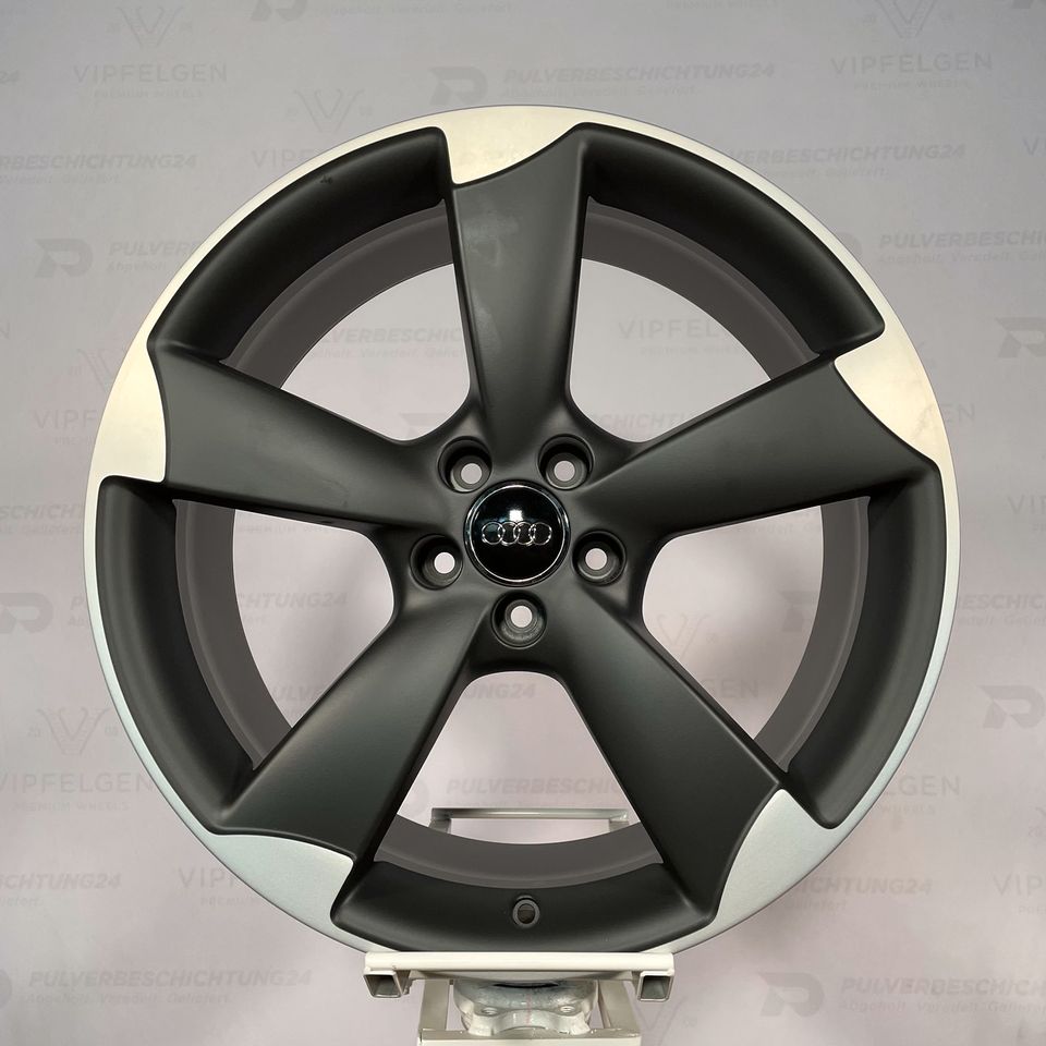 Originale 18 Zoll Audi A3 S3 8V Rotor Alufelgen 5x112 Leichtmetallfelgen Felgen schwarz glänzend glanzgedreht (weitere Farben möglich) 