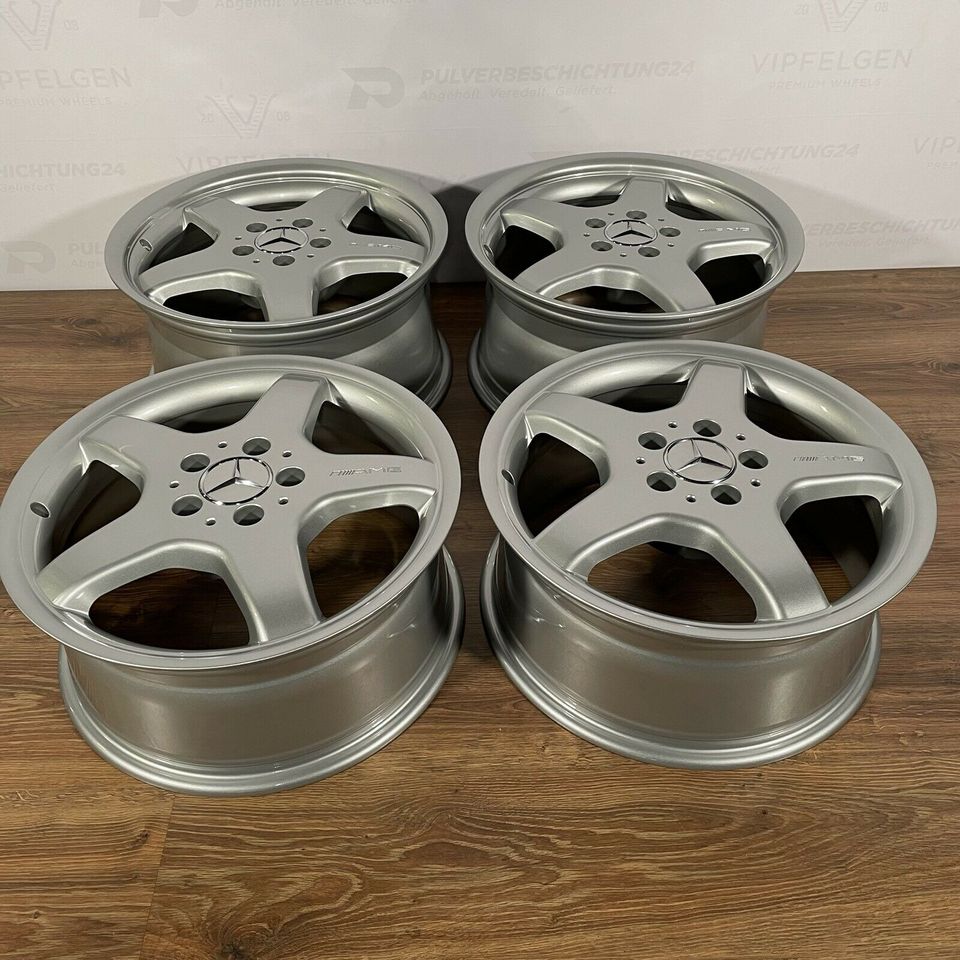 Originale 17 Zoll AMG Mercedes SLK R171 W171 Alufelgen Styling 3 Felgen Leichtmetallfelgen silber glänzend mit 225/45 R17 und 245/40 R17 RunFlat Bridgestone Sommerreifen indiv. auf Kundenwunsch (weitere Farben möglich)