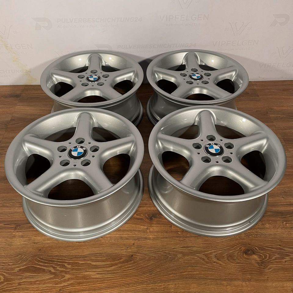 Originale 17 Zoll BMW Z3 E36 Styling 18 Alufelgen 2 x 7,5J und 2 x 8,5J Felgen Leichtmetallfelgen silber (weitere Farben möglich)