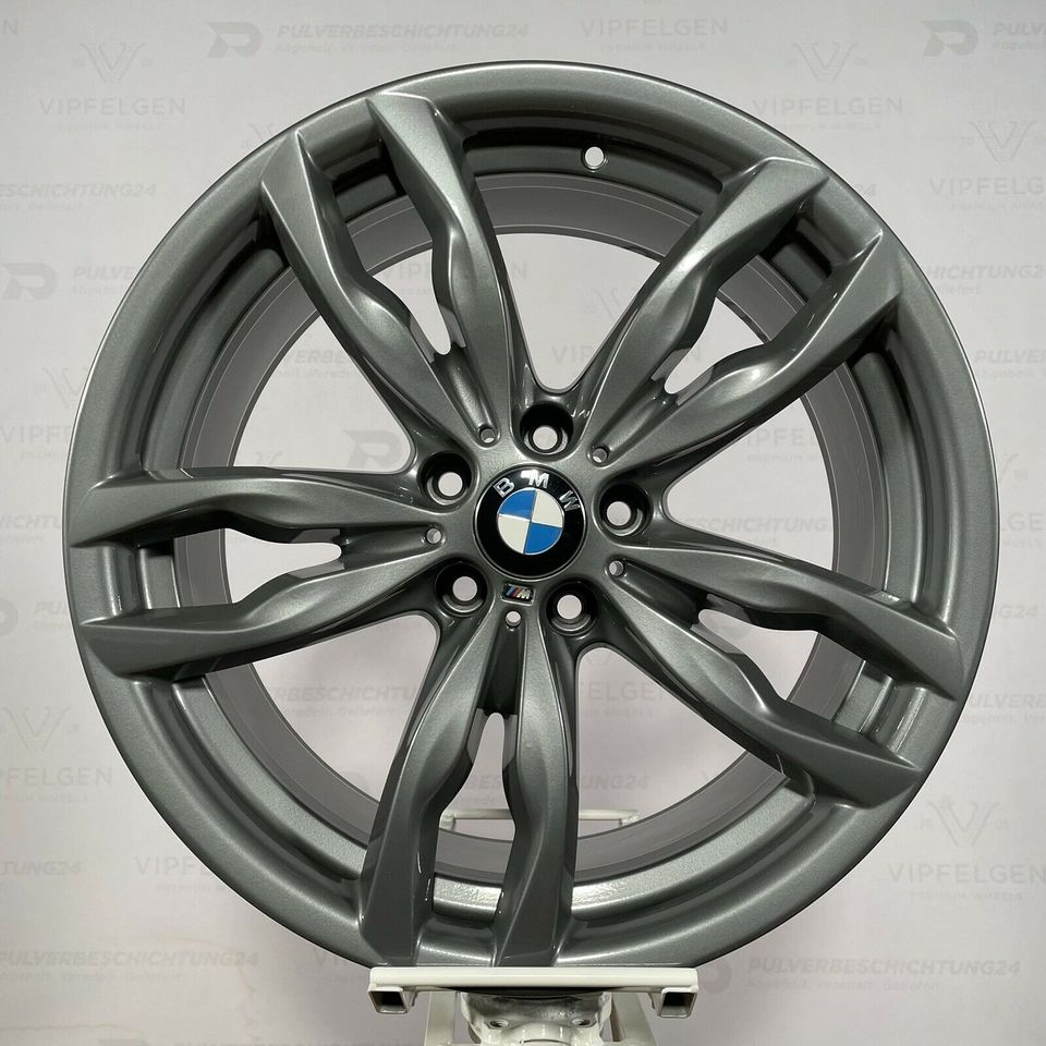 Originale 20 Zoll BMW Styling 434 M Doppelspeiche 5er F10 F11 Leichtmetallfelgen Alufelgen Felgen ferricgrey (weitere Farben möglich)