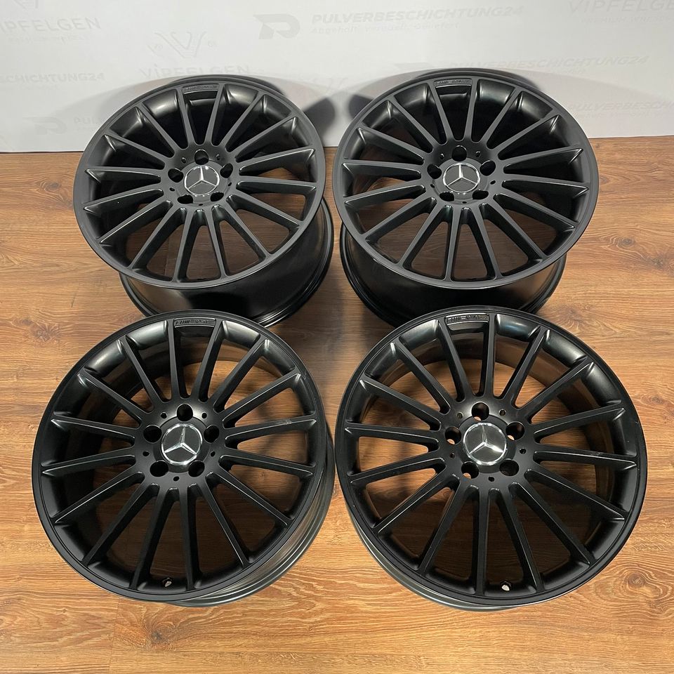 Originale 19 Zoll Mercedes C-Klasse W204 C63 AMG Performance Alufelgen Felgen Leichtmetallfelgen schwarz matt (weitere Farben möglich)