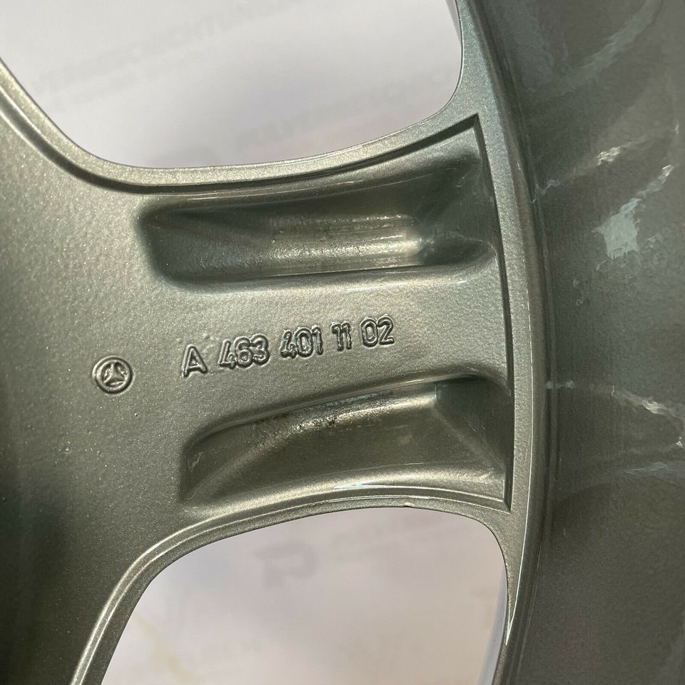 Originale 18 Zoll Mercedes G-Klasse W463 Alufelgen Felgen Leichtmetallfelgen Silber mit glanzgedrehter Front (andere Farben möglich)
