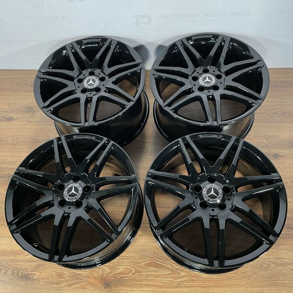 Originale 19 Zoll AMG Mercedes E-Klasse Coupe W207 C207 Alufelgen Felgen Leichtmetallfelgen schwarz glänzend (weitere Farben möglich) 