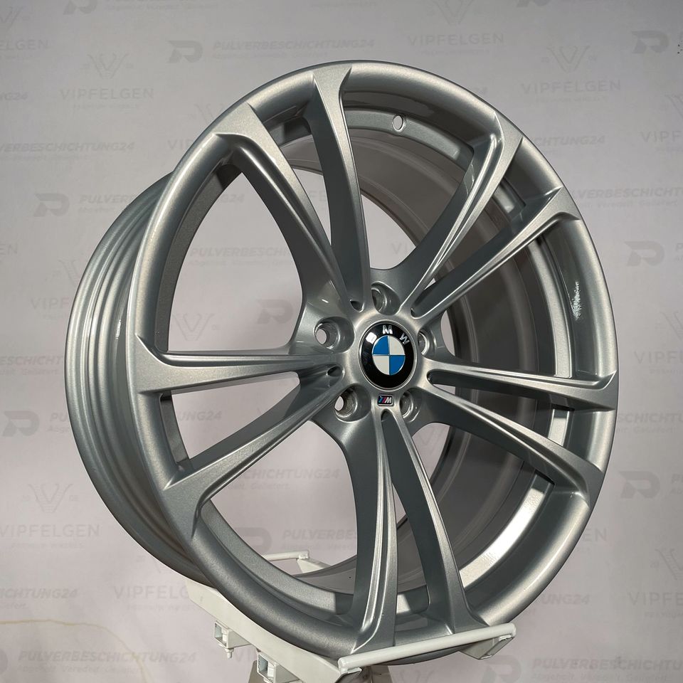 Originale 20 Zoll BMW M5 F10 Styling M409 Doppelspeiche Alufelgen Felgen Leichtmetallfelgen silber glänzend (weitere Farben möglich)