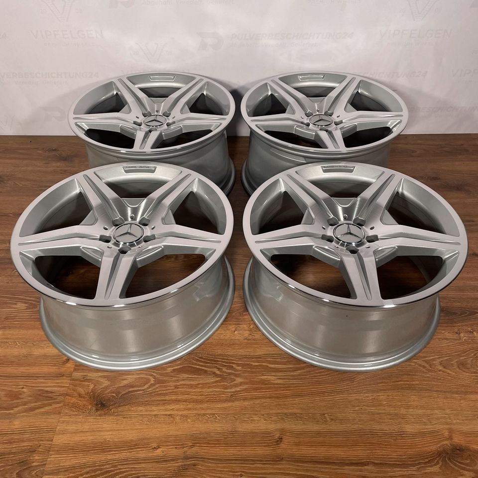 Originale 19 Zoll AMG Mercedes CLS C219 W219 Styling VI Sommerräder Felgen Leichtmetallfelgen silber mit CNC gedrehter Front (weitere Farben möglich)
