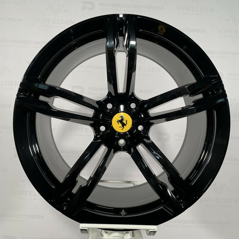 Originale 20 Zoll Ferrari GTC4 Lusso Alufelgen Felgen Leichtmetallfelgen 328456 328457 schwarz glänzend (weitere Farben möglich)