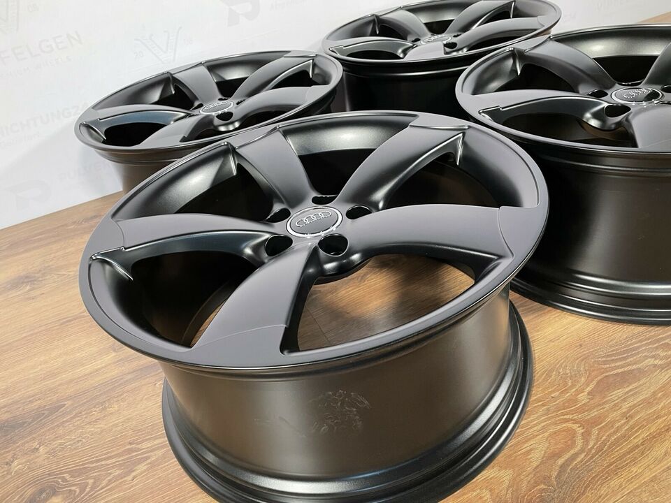 Originale 18 Zoll Audi A3 S3 8P Rotor 5 x 112 Alufelgen Leichtmetallfelgen Felgen schwarz (weitere Farben möglich)