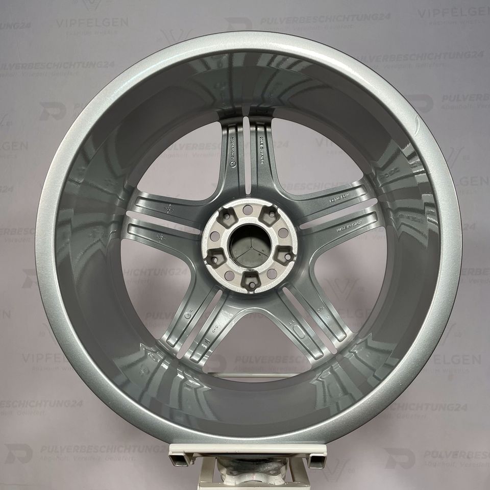Originale 19 Zoll Mercedes SL R230 W230 Alufelgen 8,5J + 9,5J Felgen Leichtmetallfelgen silber glänzend mit montierter und gewuchteter Sommerbereifung Continental 255/35 R19 und 285/30 R19 (weitere Farben möglich)