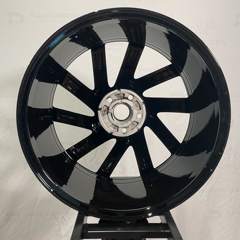 Originale 19 Zoll VW Golf R 7 VII GTI Spielberg Alufelgen Felgen Leichtmetallfelgen schwarz mit glanzgedrehter Front (weitere Farben möglich)