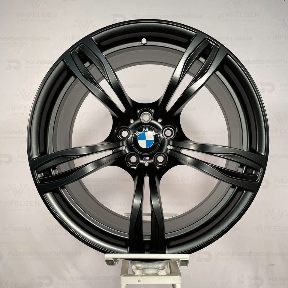 Originale 20 Zoll BMW M5 F10 Styling M343 Doppelspeiche Alufelgen Felgen Leichtmetallfelgen schwarz matt (weitere Farben möglich)