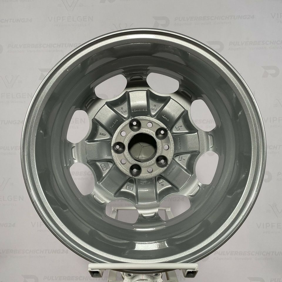 Cerchi in lega originali da 15 pollici Mercedes Classe E W124 a 8 fori argento