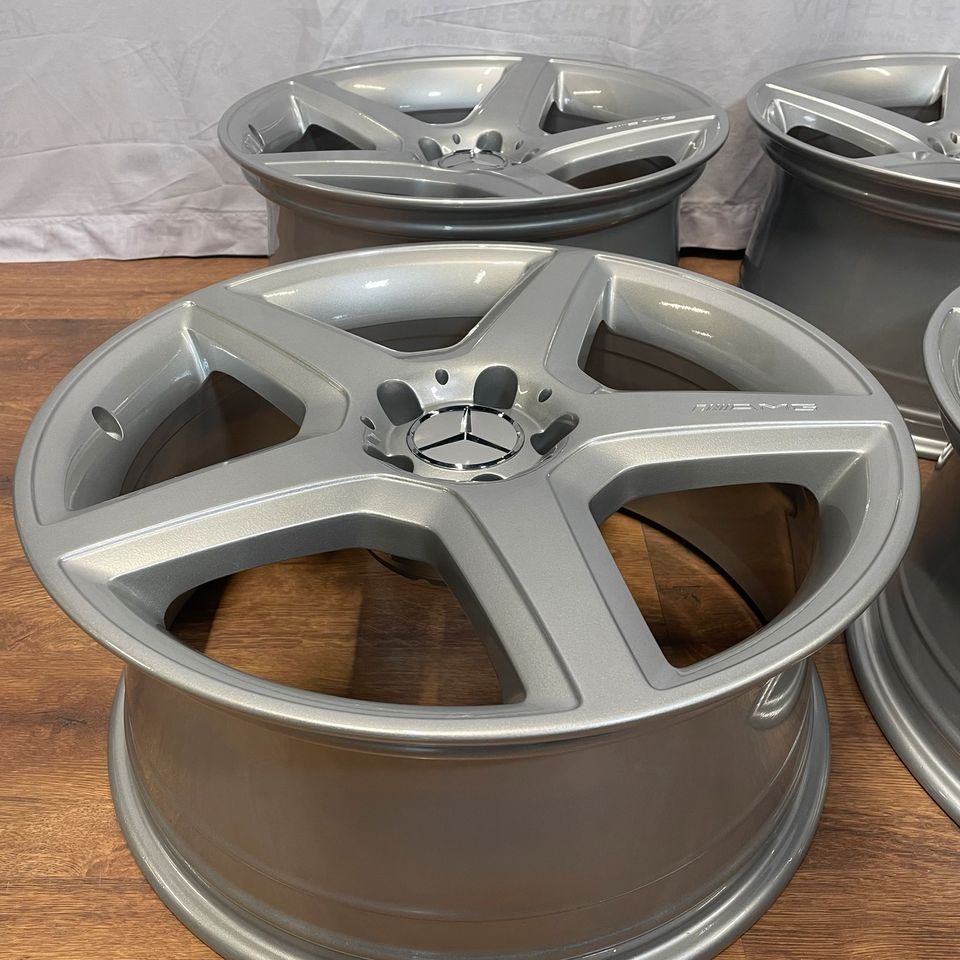 Originale 19 Zoll Mercedes SL 55 63 65 AMG R230 Alufelgen Styling III Leichtmetallfelgen silber (weitere Farben möglich)
