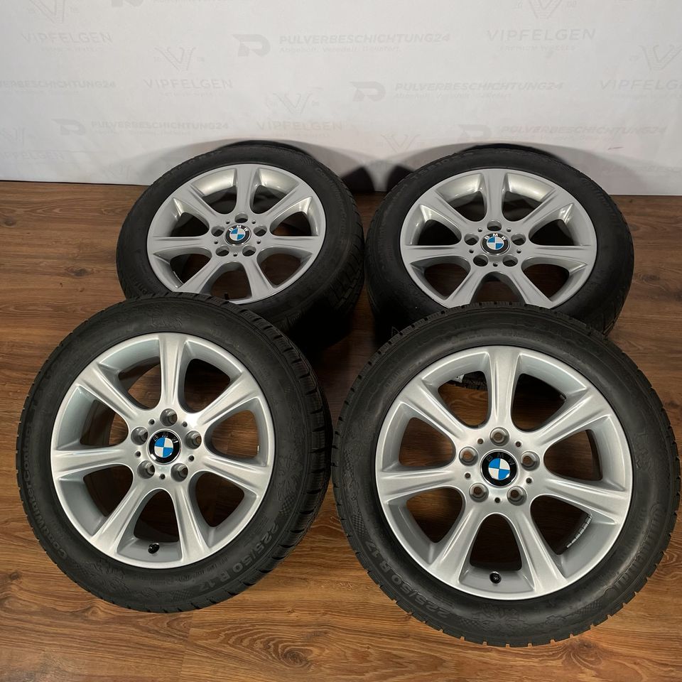 Originale 17 Zoll BMW 4er F32 F33 Styling 394 Sternspeiche Alufelgen Felgen Leichtmetallfelgen silber glänzend (weitere Farben möglich) mit Winterrädern