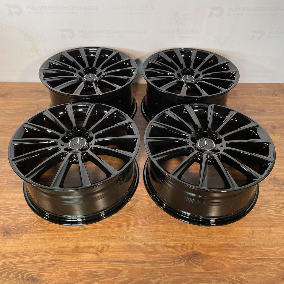 Originale 20 Zoll AMG Mercedes S-Klasse W222 Alufelgen Felgen Leichtmetallfelgen A1644012002 schwarz glänzend (weitere Farben möglich) 