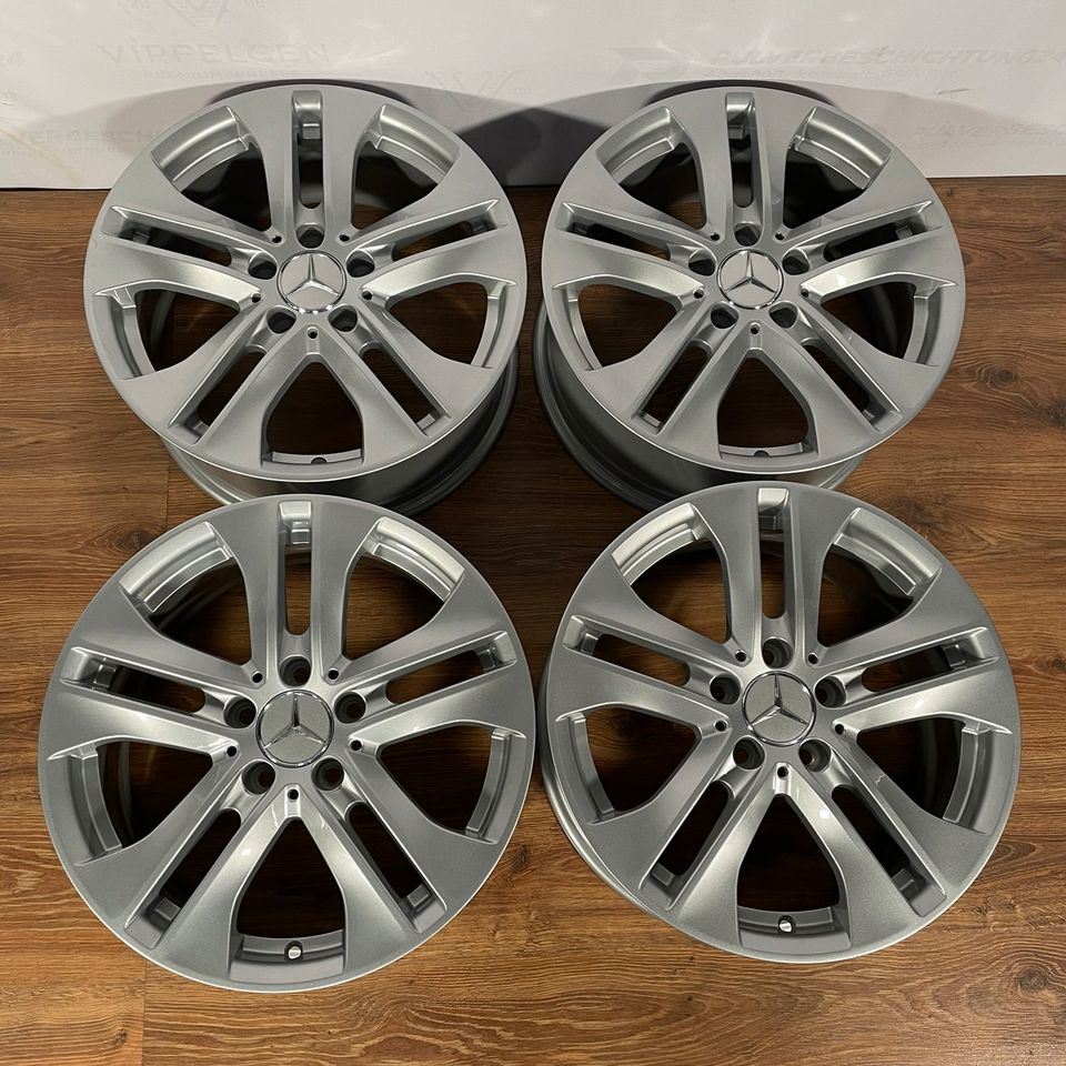 Originale 17 Zoll Mercedes C-Klasse W204 Alufelgen A2044017502 Felgen Leichtmetallfelgen silber glänzend (weitere Farben möglich) 