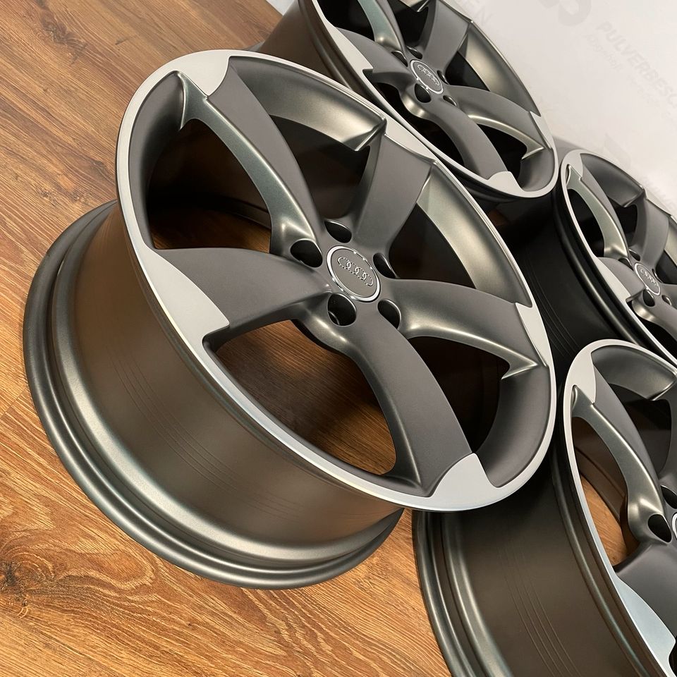 Original 21 Zoll Audi A8 S8 4H D4 Rotor Alufelgen Felgen Leichtmetallfelgen anthrazit glanzgedreht (weitere Farben möglich)