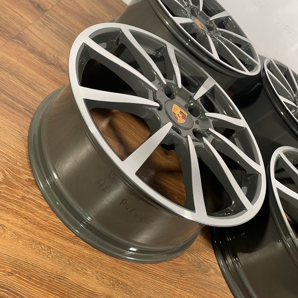 Originale 20 Zoll Porsche 991.2 C4 "Carrera Classic Rad" Alufelgen Felgen Leichtmetallfelgen anthrazit mit glanzgedrehter Front (weitere Farben möglich)