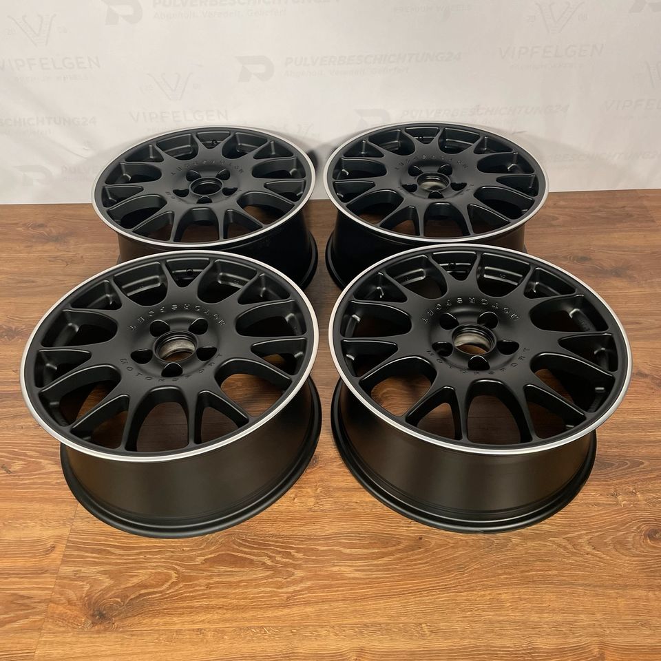 Originale 18 Zoll BBS CH013 Motorsport Alufelgen 8x18 ET38 5x114.3 Schwarz matt mit silbernen Rand (weitere Farben möglich)