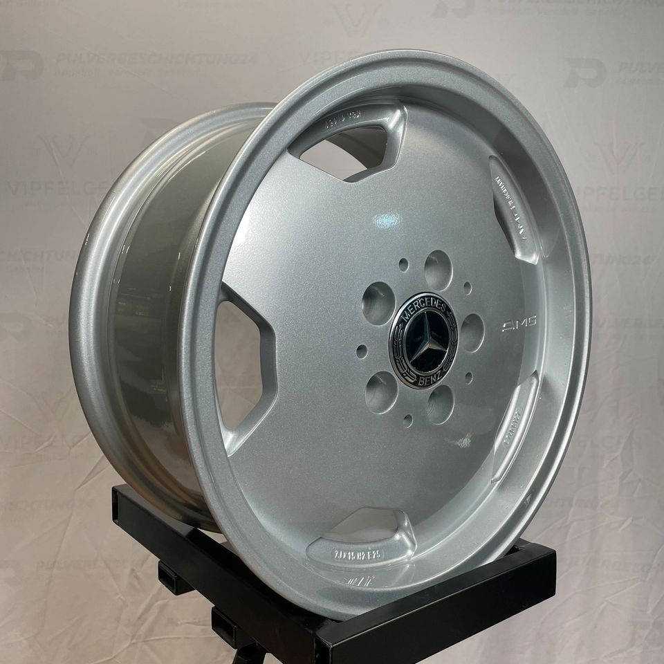 Originele 15 Inch Mercedes E-Klasse W124 8 Gaten Lichtmetalen Velgen zilver