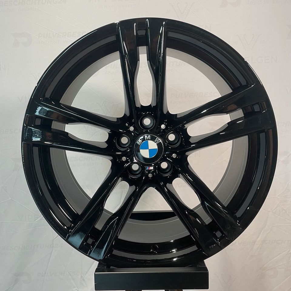Originale 20 Zoll BMW 5er F10 F11 Styling M373 M-Paket Alufelgen Felgen Leichtmetallfelgen schwarz glänzend (weitere Farben möglich)