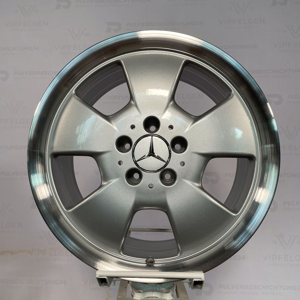 Originale 17 Zoll Mercedes SL R129 Albali Alufelgen Felgen Leichtmetallfelgen silber glanzgedreht (weitere Farben möglich)