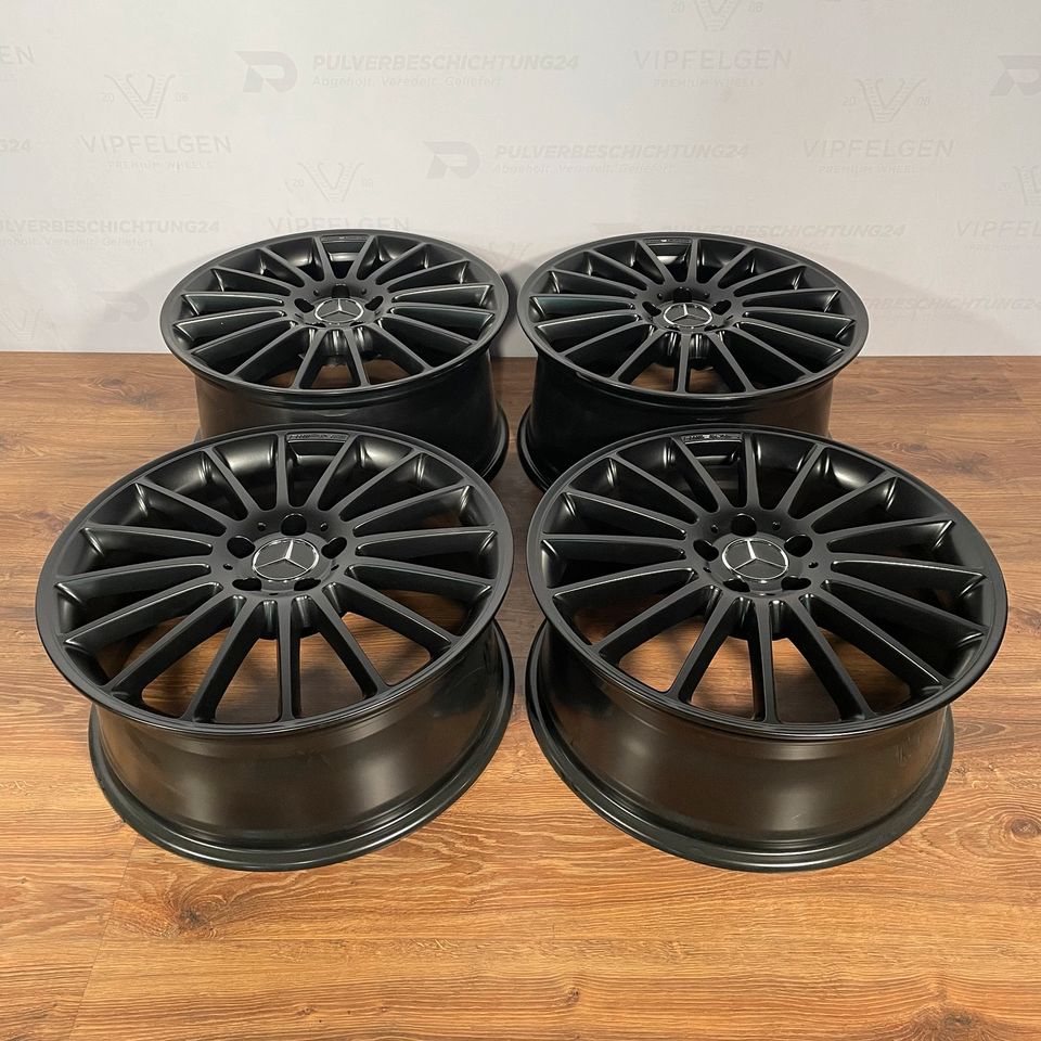Originale 19 Zoll Mercedes C-Klasse W204 C63 AMG Performance Alufelgen Felgen Leichtmetallfelgen schwarz matt (weitere Farben möglich)