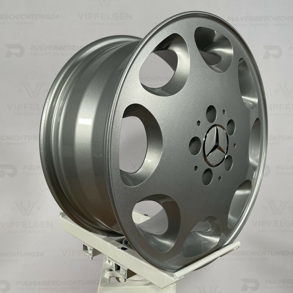 Original 15 inch Mercedes E-Class W124 8-hole alloy wheels rims silver