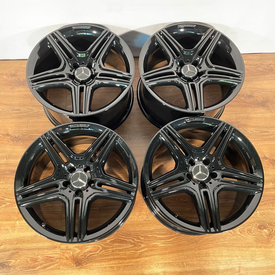 Originale 19 Zoll AMG Mercedes SL R231 W231 SL63 SL65 Alufelgen Felgen Leichtmetallfelgen schwarz glänzend (weitere Farben möglich)