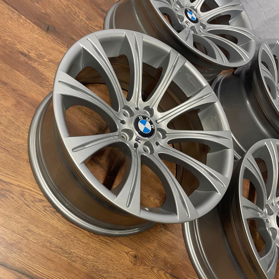 Originale 19 Zoll BMW M5 E60 Styling M166 M-Paket Leichtmetallfelgen Alufelgen Felgen Silber (weitere Farben möglich) mit Sommerbereifung