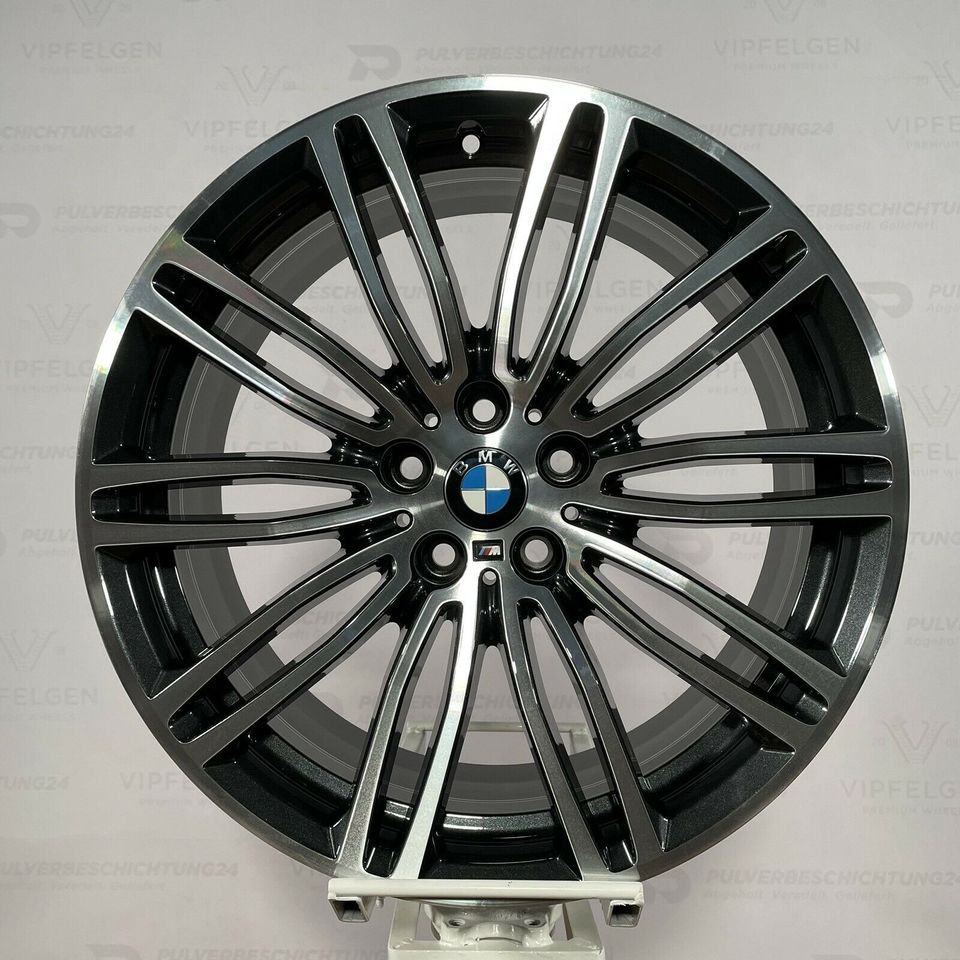 Originale 19 Zoll BMW Styling 664 M Doppelspeiche 5er G30 G31 Felgen Leichtmetallfelgen Alufelgen mit Bridgestone Non-Runflat Sommerreifen und RDKS montiert und gewuchtet indiv. auf Kundenwunsch (weitere Farben möglich)