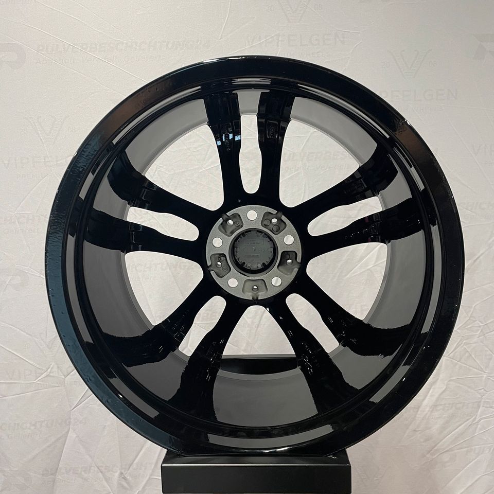 Originale 19 Zoll BMW 3er GT F34 Styling M598 Alufelgen Felgen Leichtmetallfelgen schwarz mit glanzgedrehter Front (weitere Farben möglich)