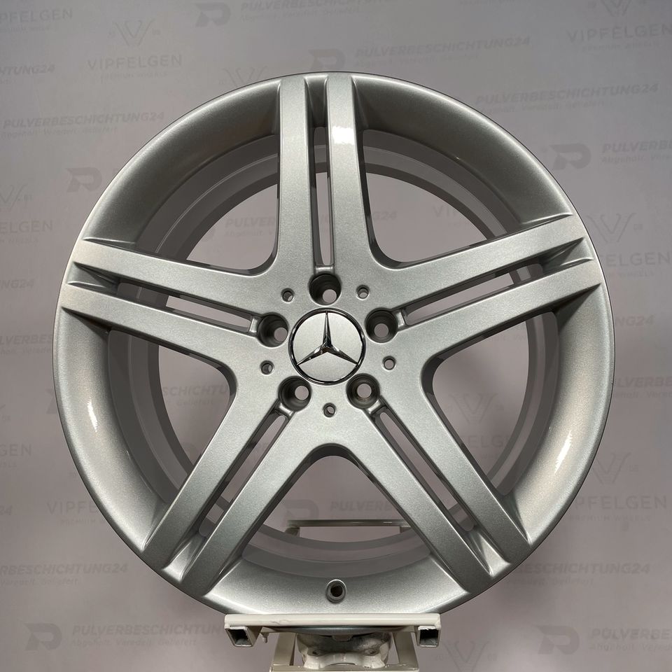 Originale 19 Zoll Mercedes SL R230 W230 Alufelgen 8,5J + 9,5J Felgen Leichtmetallfelgen silber glänzend mit montierter und gewuchteter Sommerbereifung Continental 255/35 R19 und 285/30 R19 (weitere Farben möglich)