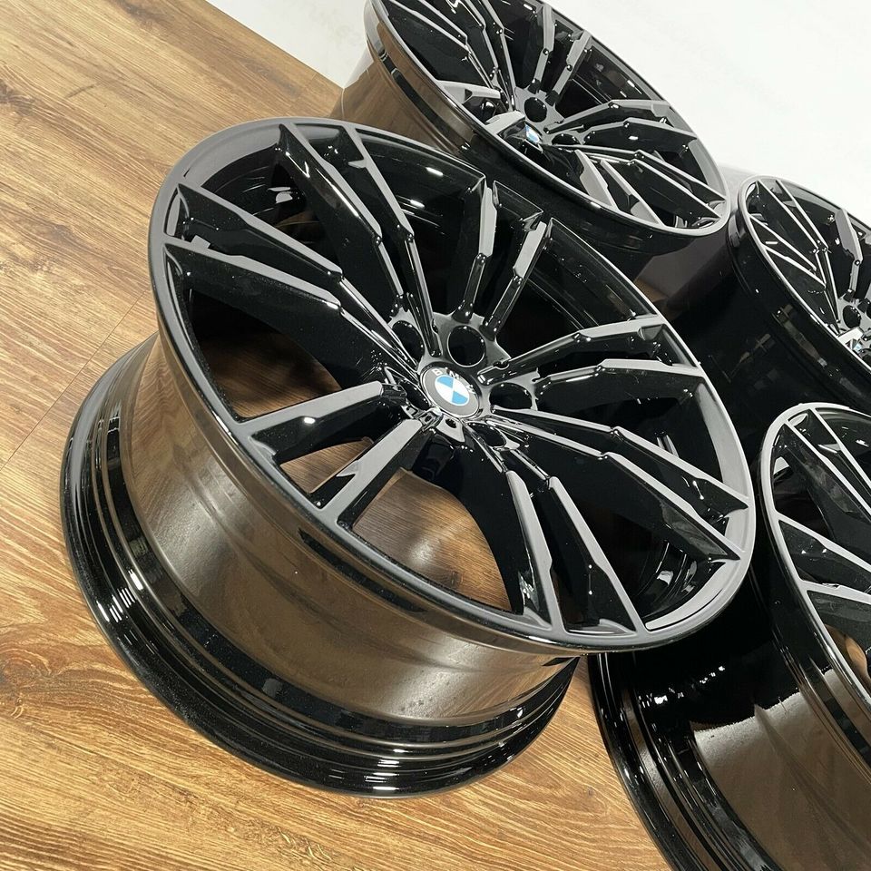 Originale 20 Zoll BMW M5 F90 Styling M706 Doppelspeiche Alufelgen Leichtmetallfelgen Felgen schwarz glänzend (weitere Farben möglich)
