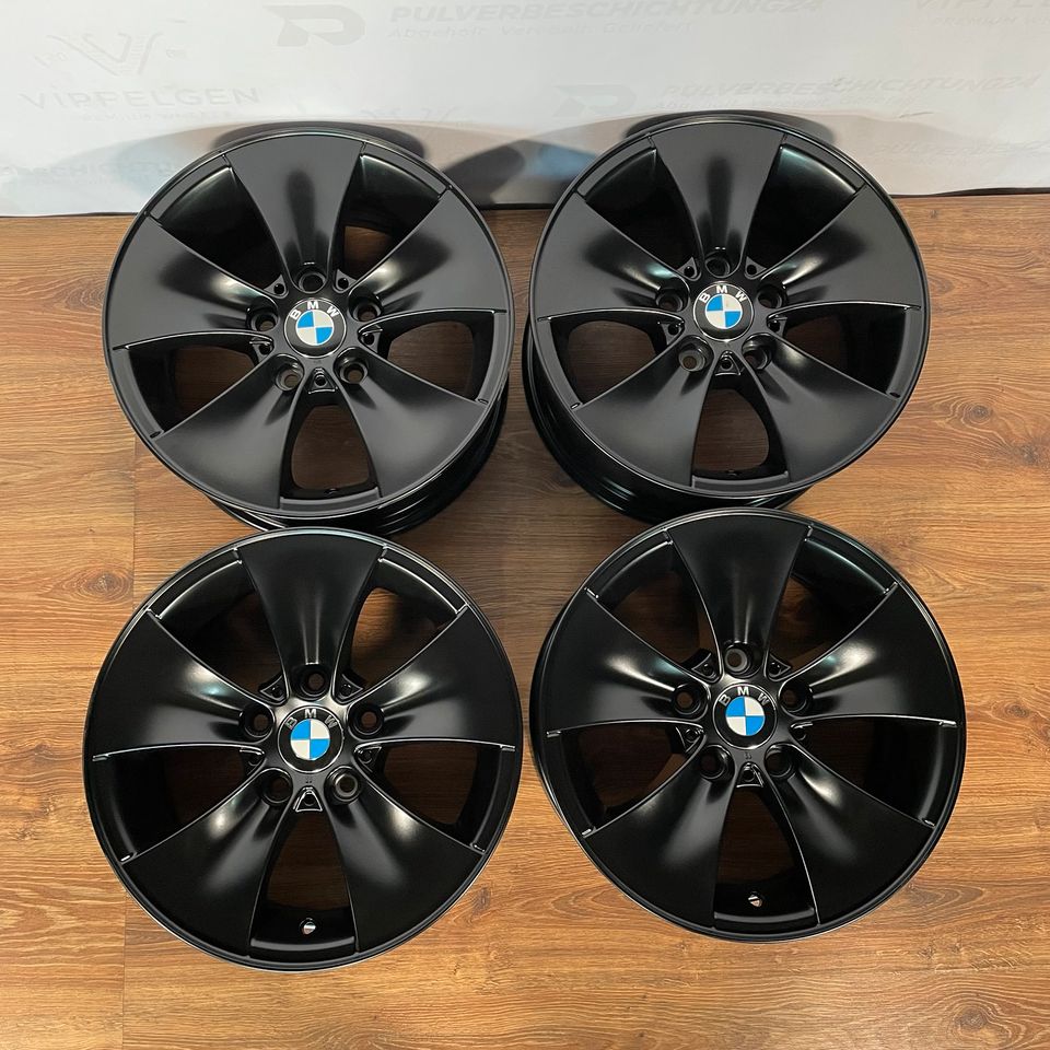 Originale 16 Zoll BMW 3er E90 E91 E92 E93 Styling 155 Alufelgen Felgen Leichtmetallfelgen Schwarz matt (weitere Farben möglich)