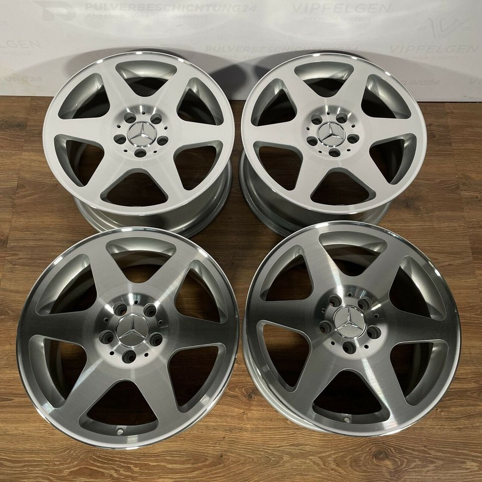 Originale 17 Zoll Mercedes W124 E-Klasse EVO Ceginus Alufelgen Felgen Leichtmetallfelgen silber glanzgedreht (weitere Farben möglich)
