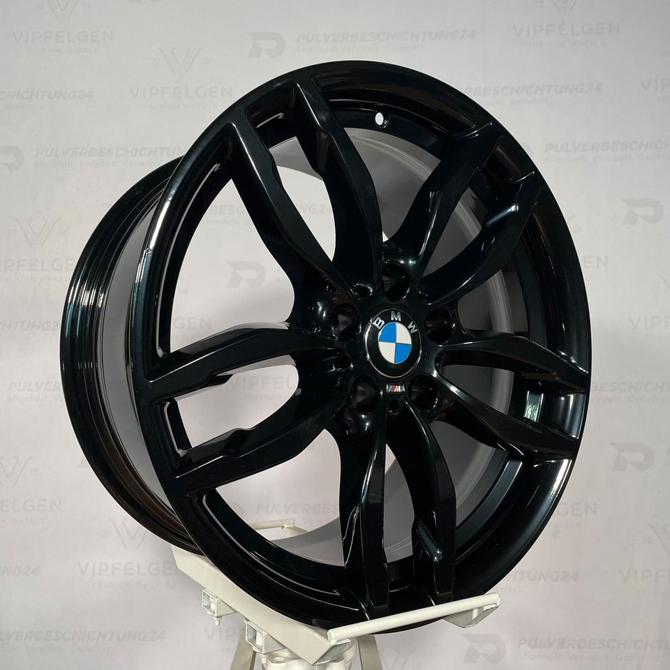 Originale 19 Zoll BMW X3 F25 Styling 622 M-Doppelspeiche Alufelgen Felgen Leichtmetallfelgen schwarz glänzend (weitere Farben möglich)