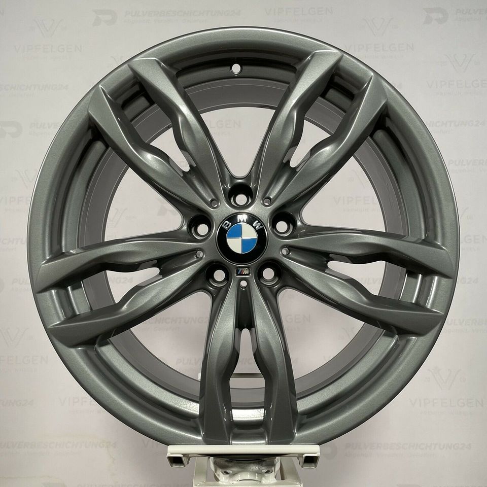 Originale 20 Zoll BMW Styling 434 M Doppelspeiche 5er F10 F11 Leichtmetallfelgen Alufelgen Felgen ferricgrey (weitere Farben möglich)