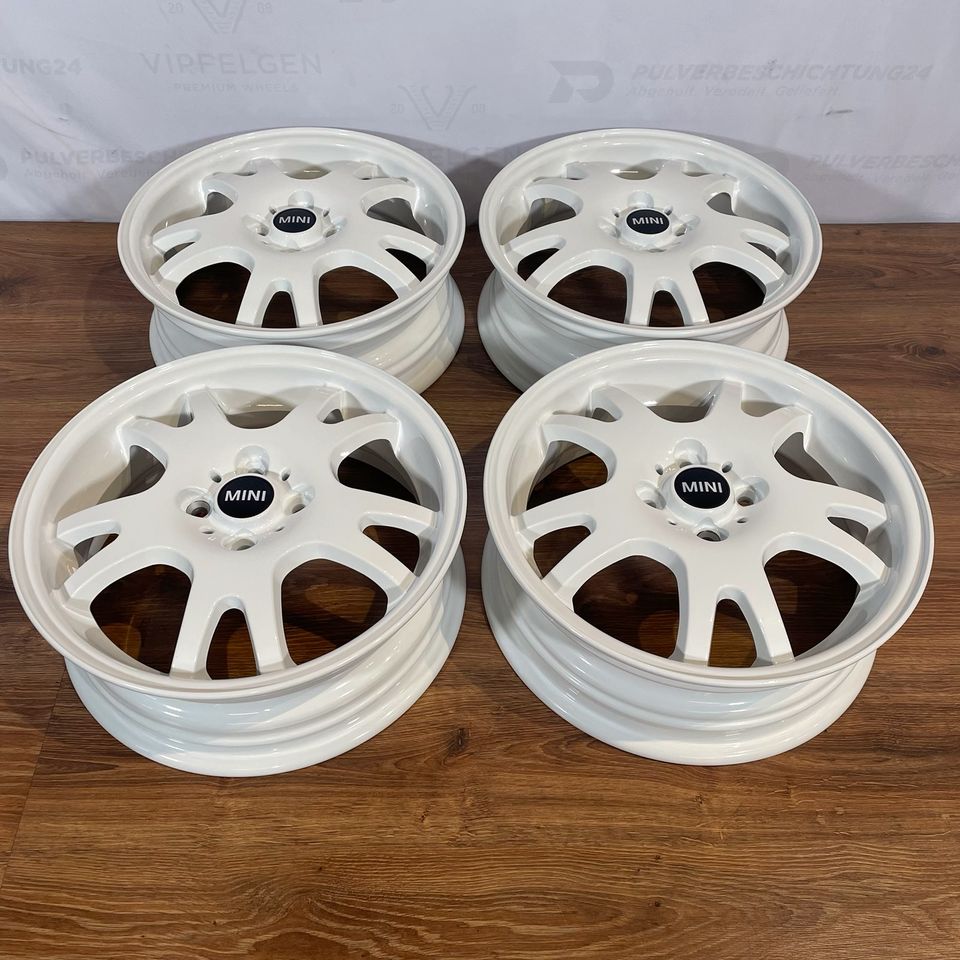 Original 16 Zoll Mini One Cooper R50 R52 R53 R56 R57 87 Alufelgen Leichtmetallfelgen weiß glänzend (weitere Farben möglich)