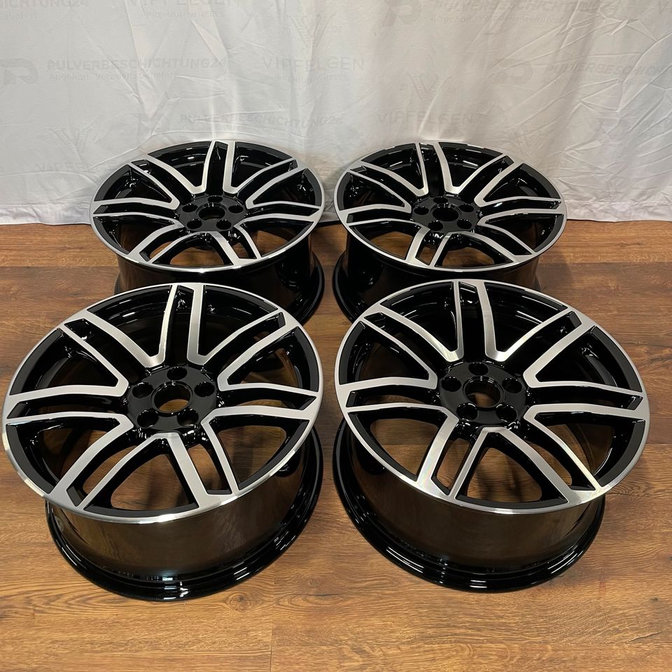 Originale 20 Zoll Audi RS6 4G C7 Concave Alufelgen Leichtmetallfelgen Felgen schwarz mit glanzgedrehter Front (weitere Farben möglich)