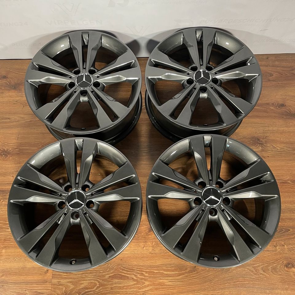 Originale 18 Zoll Mercedes B-Klasse W246 Alufelgen Felgen Leichtmetallfelgen A2464010400 AB anthrazit(weitere Farben möglich) 