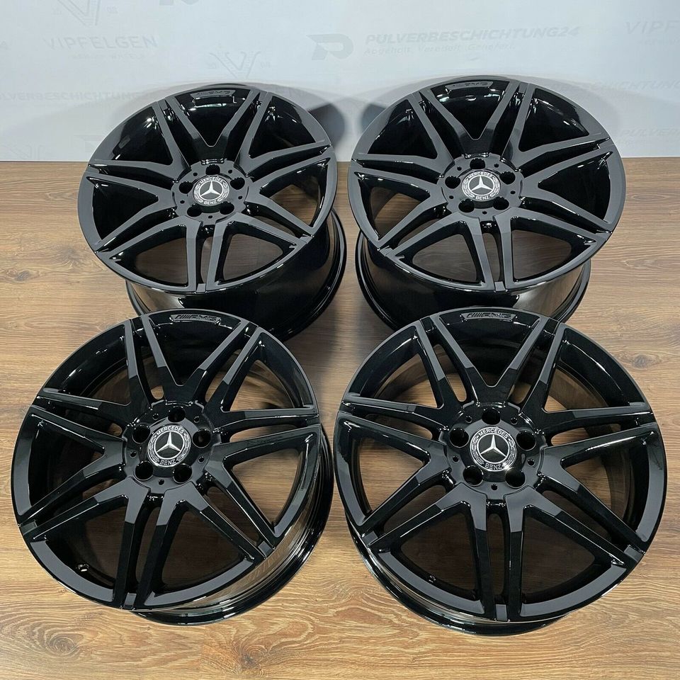 Originale 18 Zoll AMG Mercedes C-Klasse W204 Alufelgen A2044010604 Felgen Leichtmetallfelgen schwarz glänzend (weitere Farben möglich)