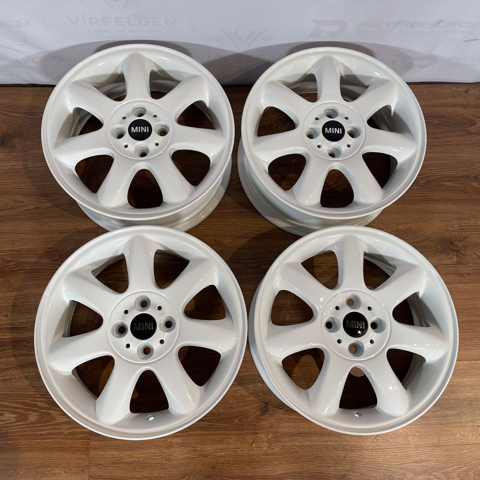 Originale 16 Zoll Mini One Cooper R50 R52 R53 R56 R57 94 Alufelgen Leichtmetallfelgen weiß glänzend (weitere Farben möglich)