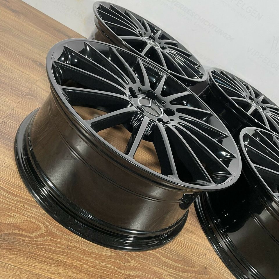 Originale 19 Zoll AMG Mercedes A-Klasse A45 W176 Alufelgen Felgen Leichtmetallfelgen schwarz glänzend (weitere Farben möglich)
