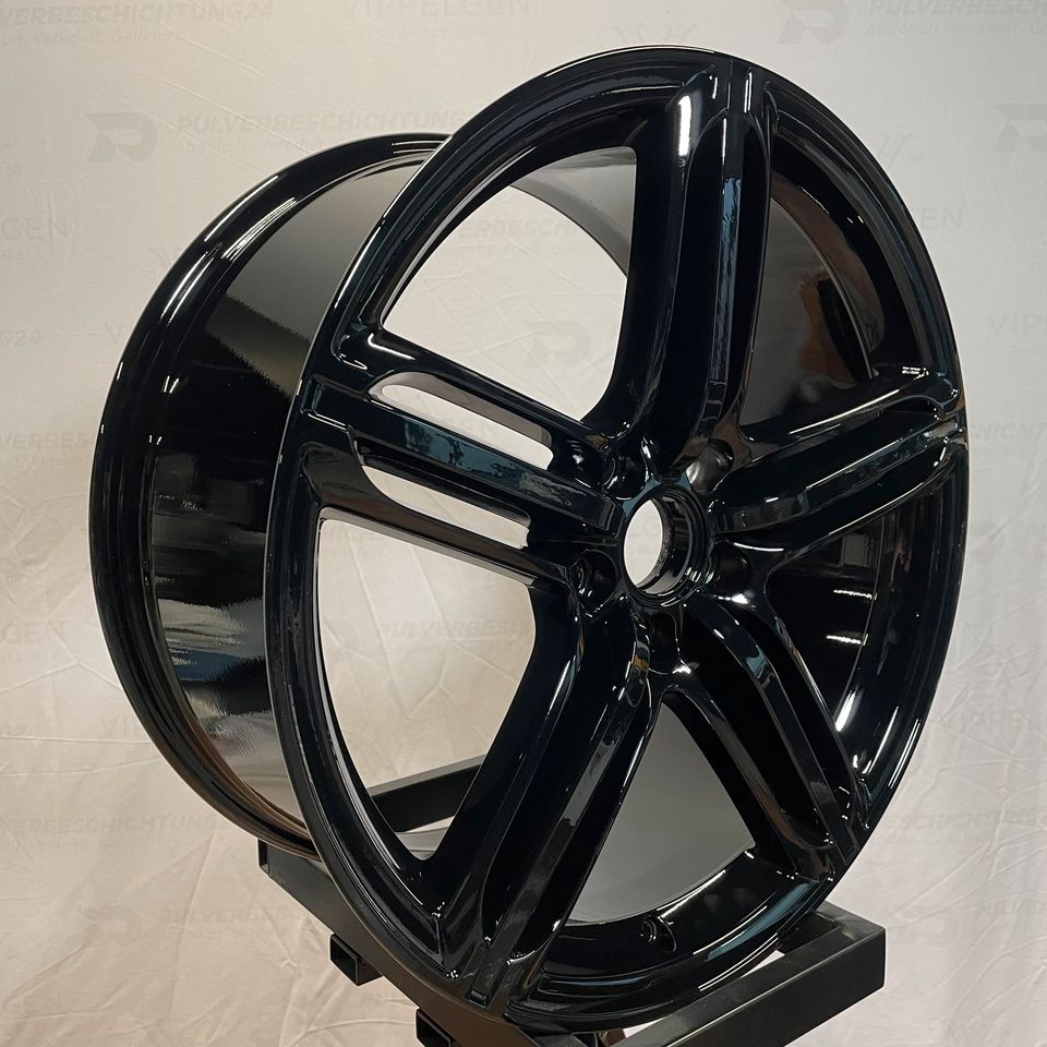 Originale 18 Zoll Audi A3 S3 8P Segment Alufelgen 5x112 Felgen Leichtmetallfelgen Schwarz glänzend (weitere Farben möglich) 