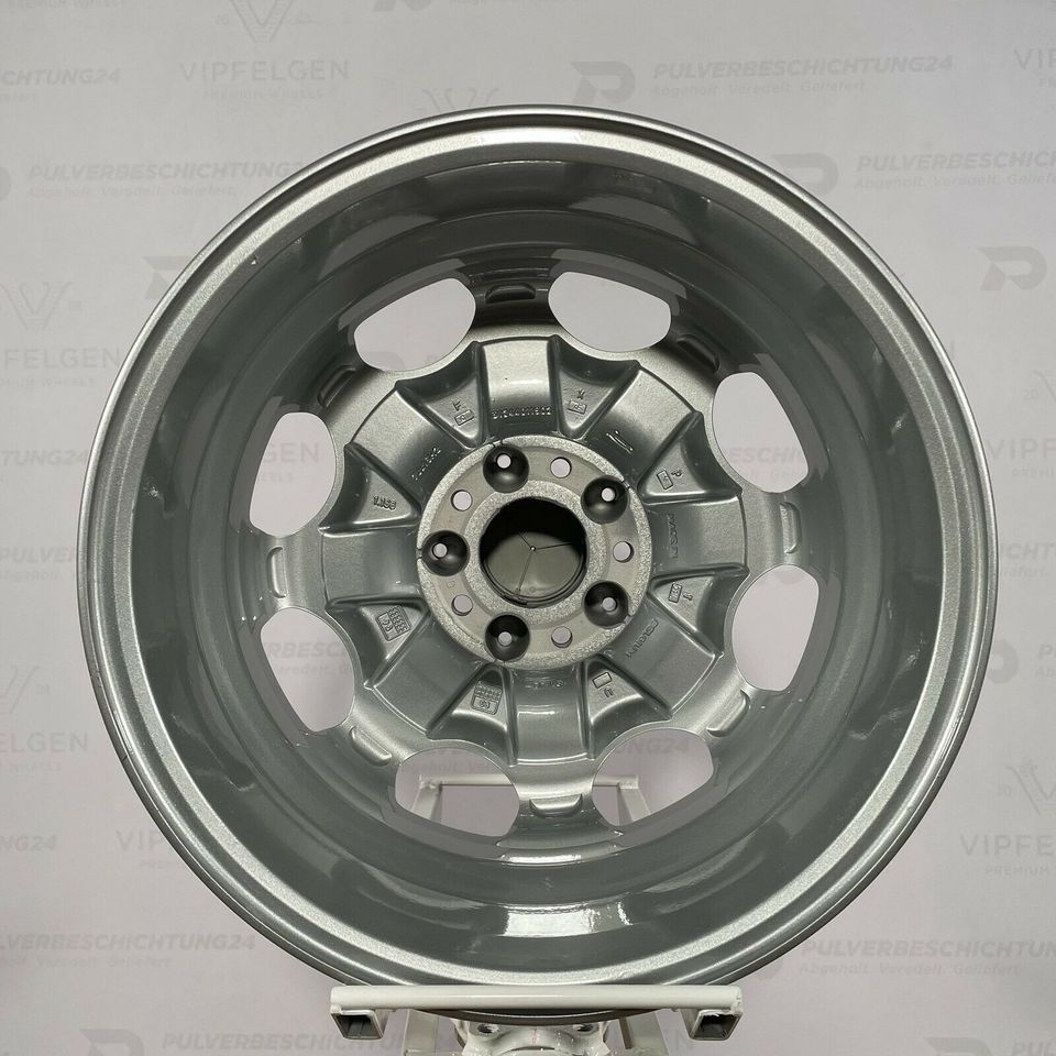 Original 15 inch Mercedes E-Class W124 8-hole alloy wheels rims silver