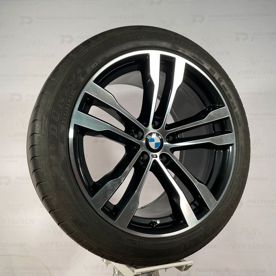 Originale 20 Zoll BMW X5 F15 X6 F16 Styling 468 Sommerräder Alufelgen Felgen Leichtmetallfelgen dunkelanthrazit mit glanzgedrehter Front (weitere Farben möglich)