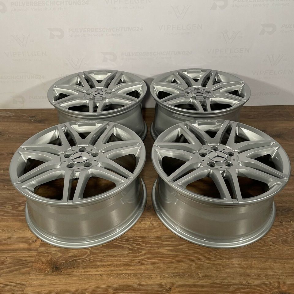 Originale 19 Zoll AMG Mercedes E-Klasse W212 Alufelgen 8,5J + 9,5J Felgen Leichtmetallfelgen silber glänzend (weitere Farben möglich)